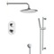Chrome Thermostatic Shower System with 9